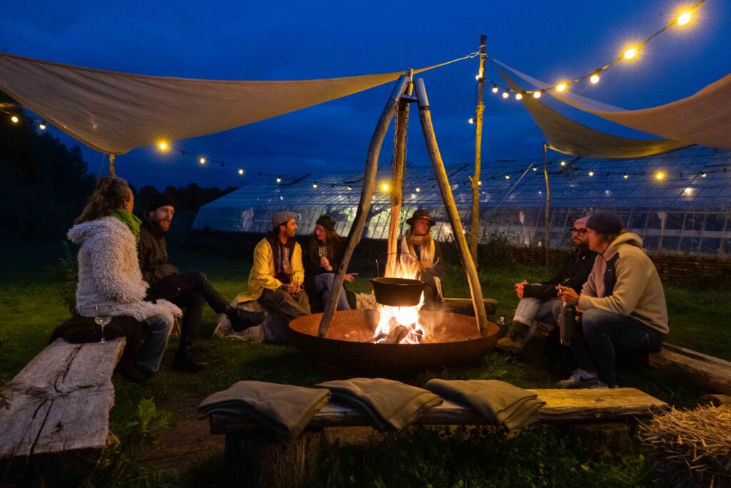 Sfeervolle tiny house in het bos op Landgoed Zèn